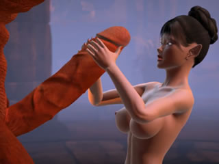 3D同人H本子 性感小精靈被大雞巴操